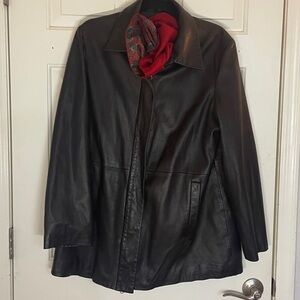 Vintage GAP Black Leather Jacket